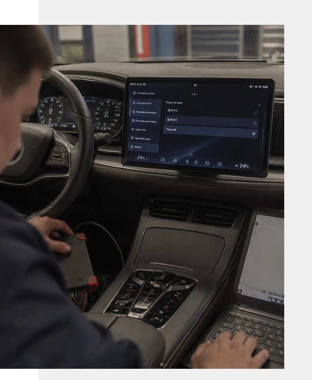Русификация автомобиля BYD HAN для эксплуатации в Сибае